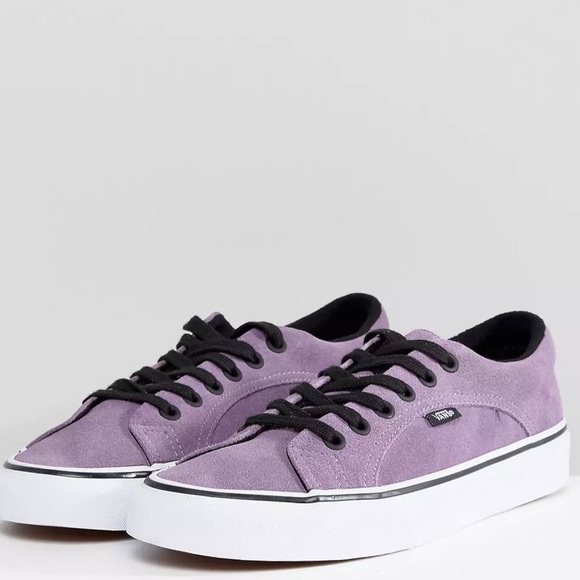 Vans Suede Purple Unisex Skateboard Sneakers Men’s Size 10 Women’s Size 11 Rare - Picture 4 of 10